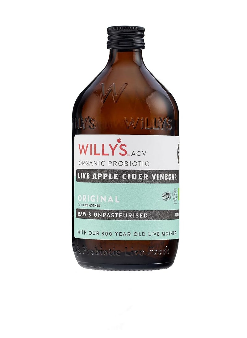 Organic Apple Cider Vinegar 500ml by WILLY'S ACV