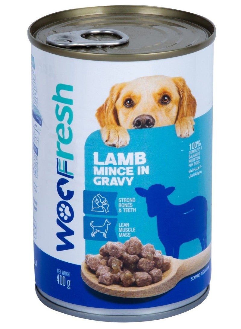 WOOFRESH Lamb Mince in Gravy for Dogs 400g