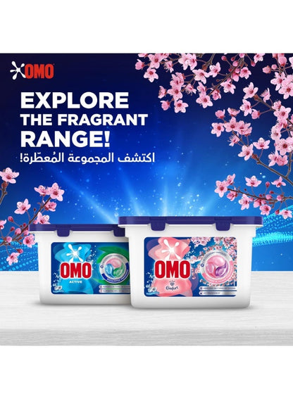 Omo Comfort 3In1 Laundry Capsules - Cherry Blossom