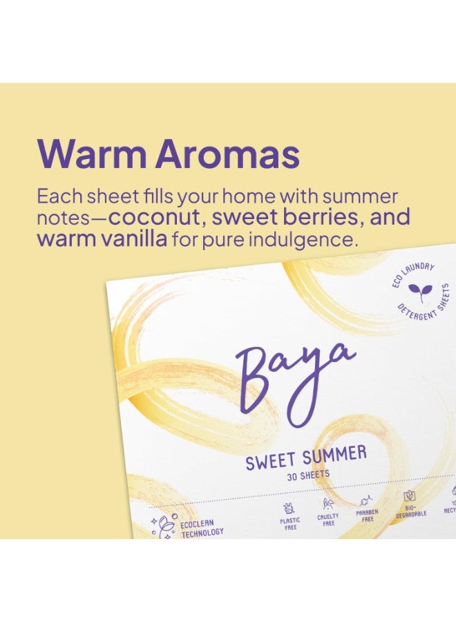 Baya Laundry Detergent Sheets Sweet Summer