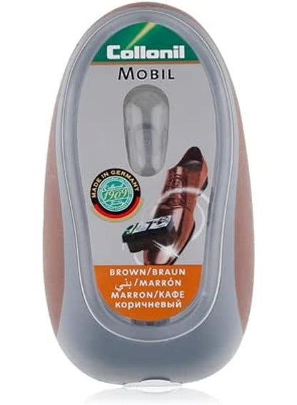brown keep, care brown, collonil, cool dry, daily wear, dry place, hassle key, mobil sponge, mobil sponge shoe, rub evenly, shoe care, sponge shoe, sponge shoe care, unisex mobil, unisex mobil sponge