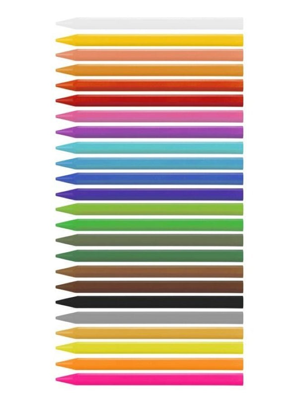 MILAN 24 Triangular Plasti Pastel Pencils