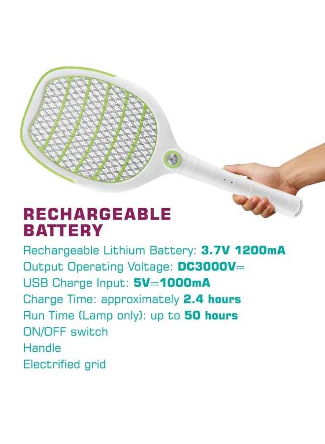 GECKO Electric Insect Zapper Racket
