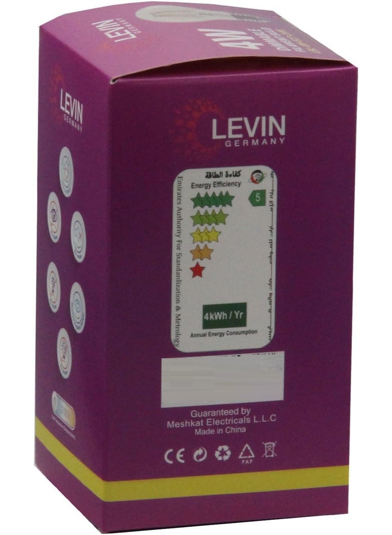 Dimmable LED Filament Bulb by Levin Germany