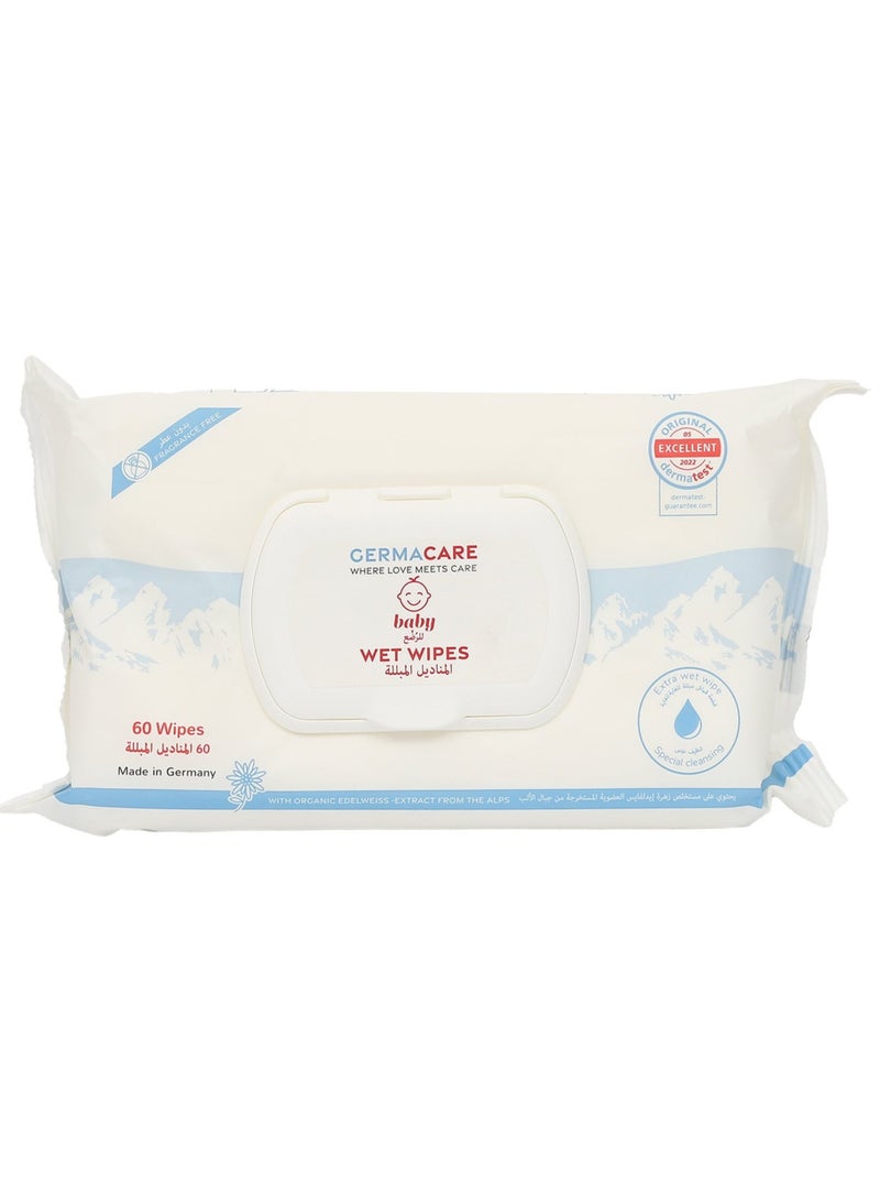 Gentle Baby Wet Water Wipes 60 Sheets - Germacare