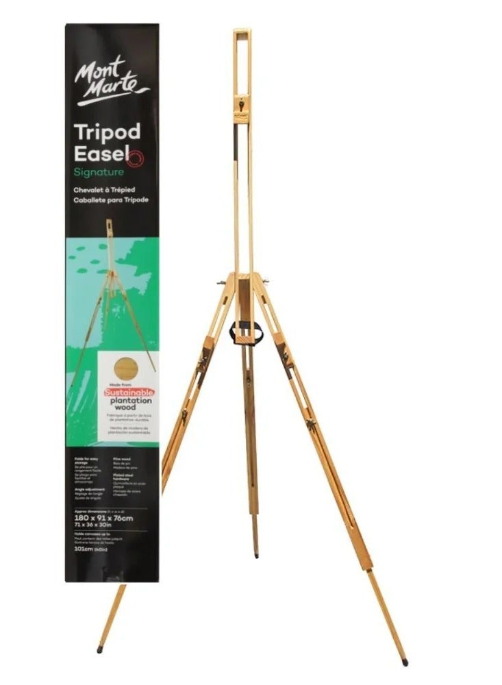 Mont Marte Tripod Easel - Premium Pine Wood