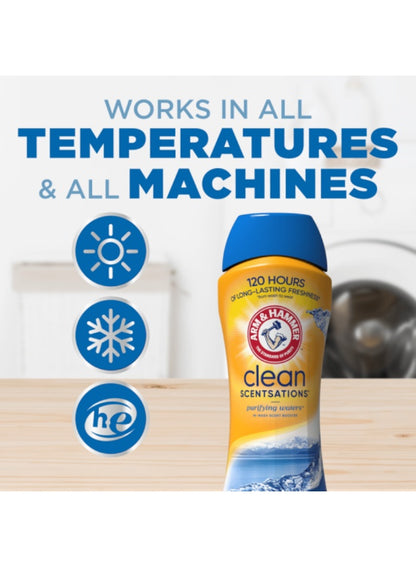 arm & hammer, booster 510g, clean scentsations, clean scentsations purifying, in-wash scent, in-wash scent booster, laundry detergent, purifying waters, purifying waters in-wash, scent booster, scent booster 510g, scentsations purifying, scentsations puri
