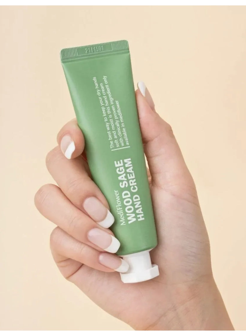 cream lotion, cream lotion 30g, delicate hand, delicate hand cream, hand cream, hand cream lotion, lotion 30g, mediflower, mediflower wood, mediflower wood sage, sage delicate, sage delicate hand, skincare, wood sage, wood sage delicate