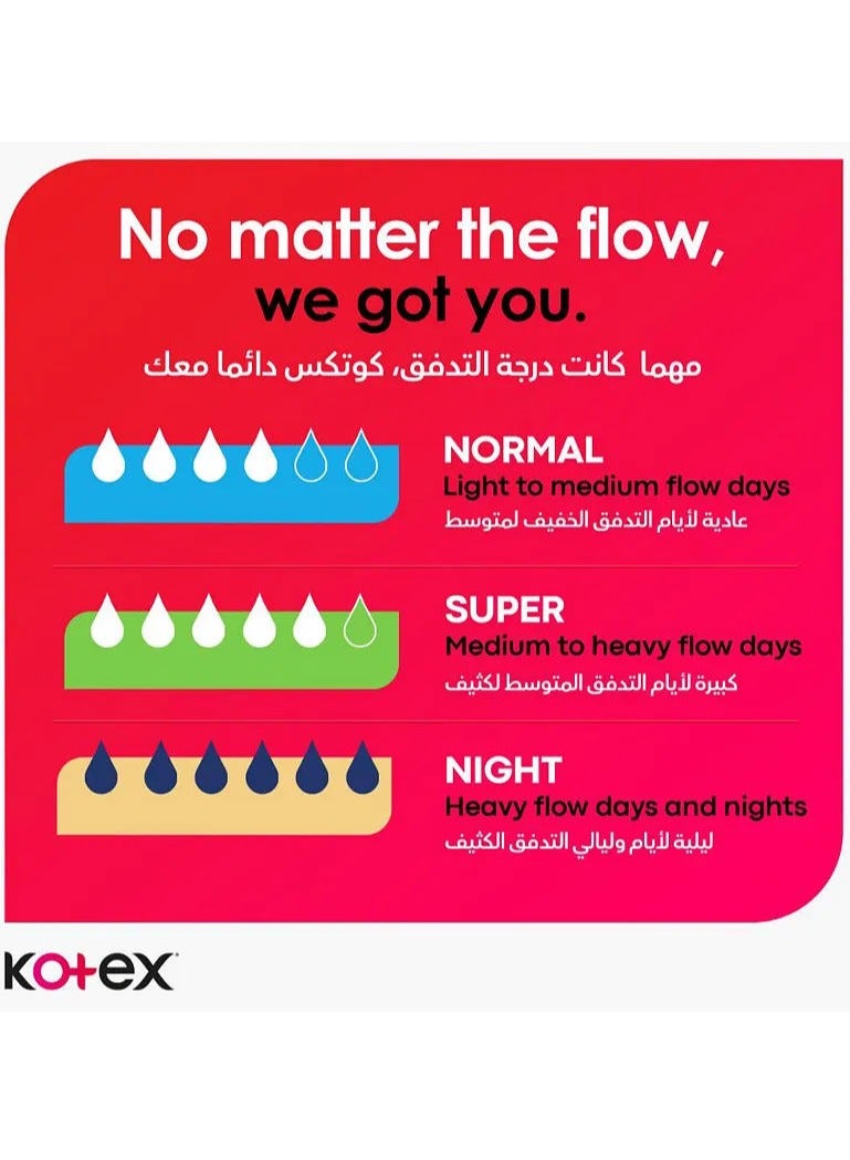 Kotex Maxi Protect Pads Super with Wings
