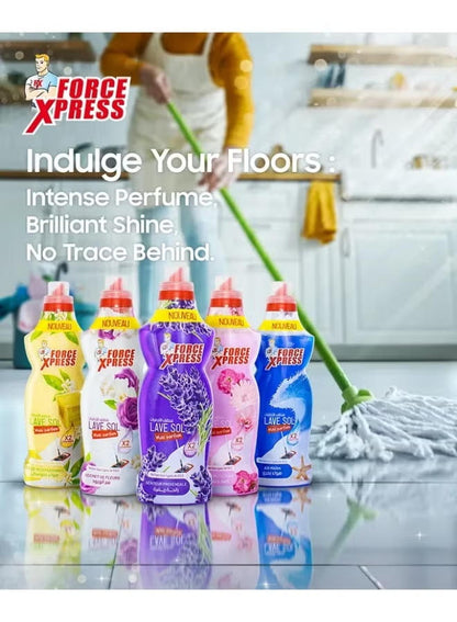 cleaner x2concentrate, daily grime, dirt grease, every mop, fleurs floor, fleurs floor cleaner, floor cleaner, floor cleaner x2concentrate, floor types, force xpress, hard floors, remove dirt, sealed hard, spaces safe, type floor