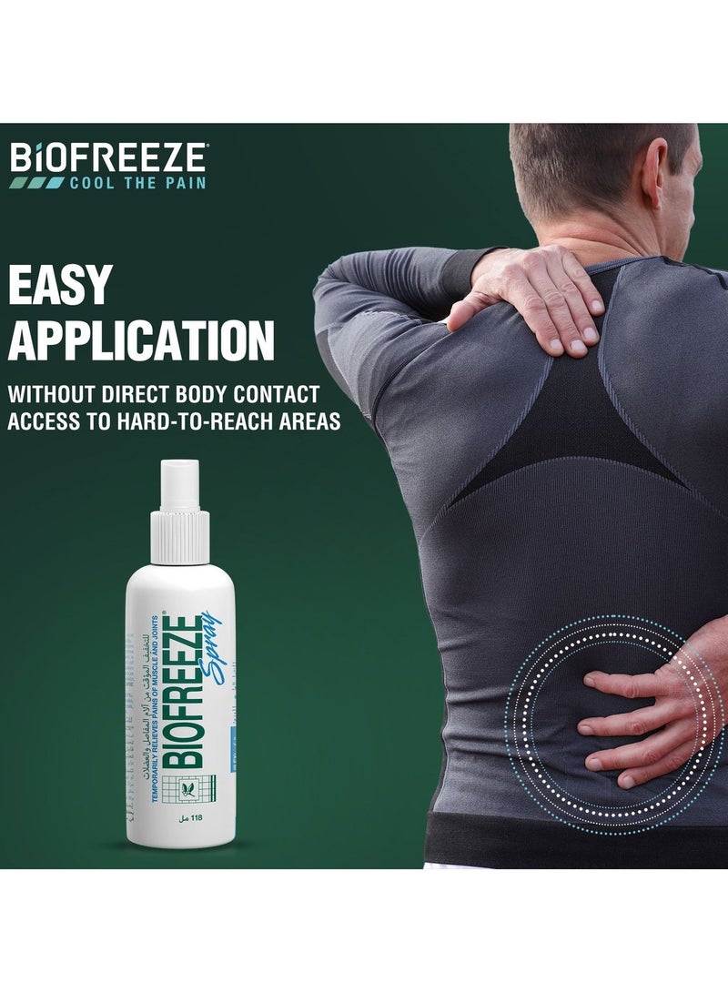 Biofreeze Pain Relief Spray 118 ML - Biofreeze