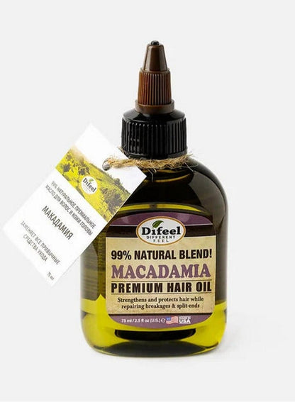 Difeel Macadamia Natural Blend Hair Oil 75 ML