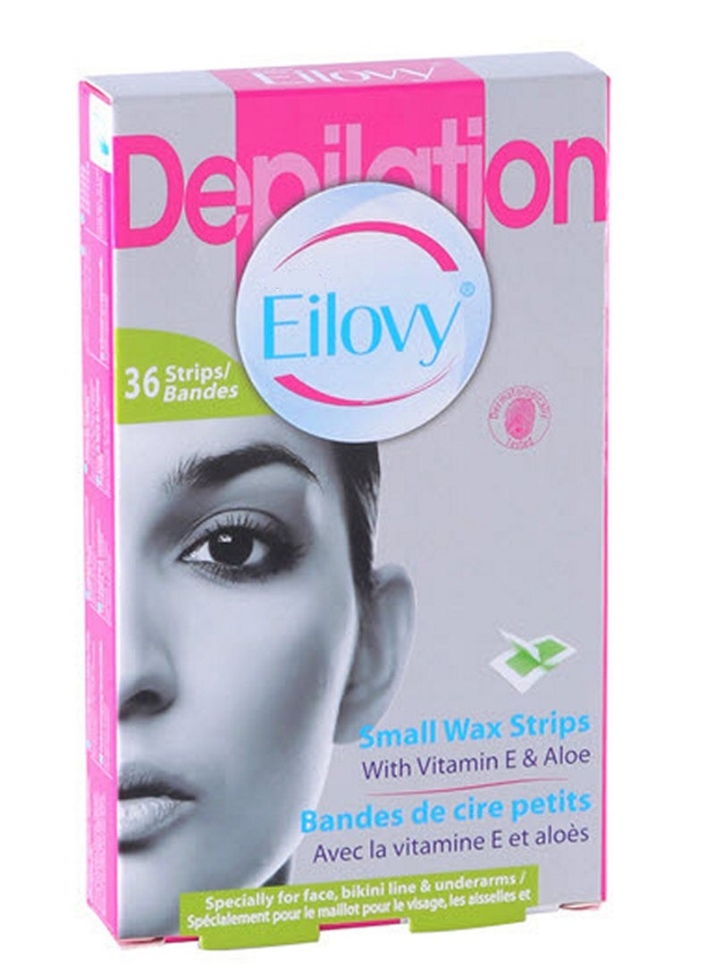 Eilovy Small Wax Strips 36 Pieces Pack