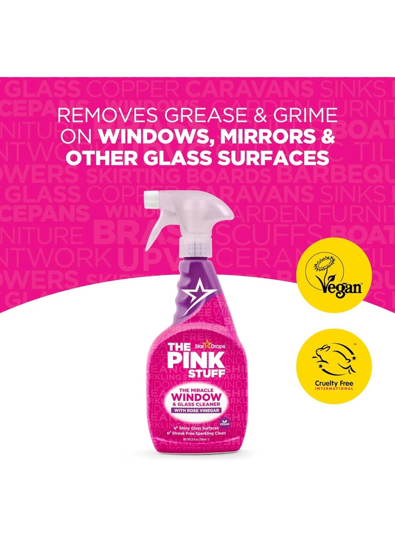 Stardrops Miracle Window Cleaner with Rose Vinegar 750 ML
