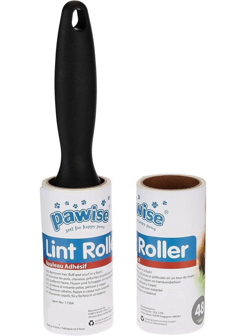 Pawise Lint Roller 48 Sheets for Pet Hair Removal