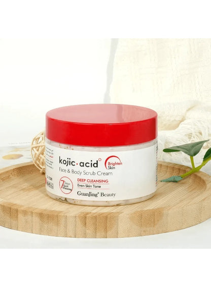 acid face, acid face body, body scrub, body scrub cream, cream 320g, face body, face body scrub, guanjing beauty, kojic acid, kojic acid face, multi-purpose, pat dry, scrub cream, scrub cream 320g, skincare