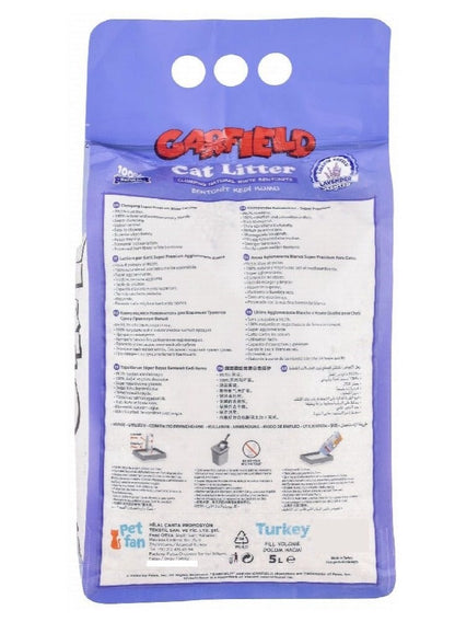 Garfield White Bentonite Clumping Cat Litter Lavender