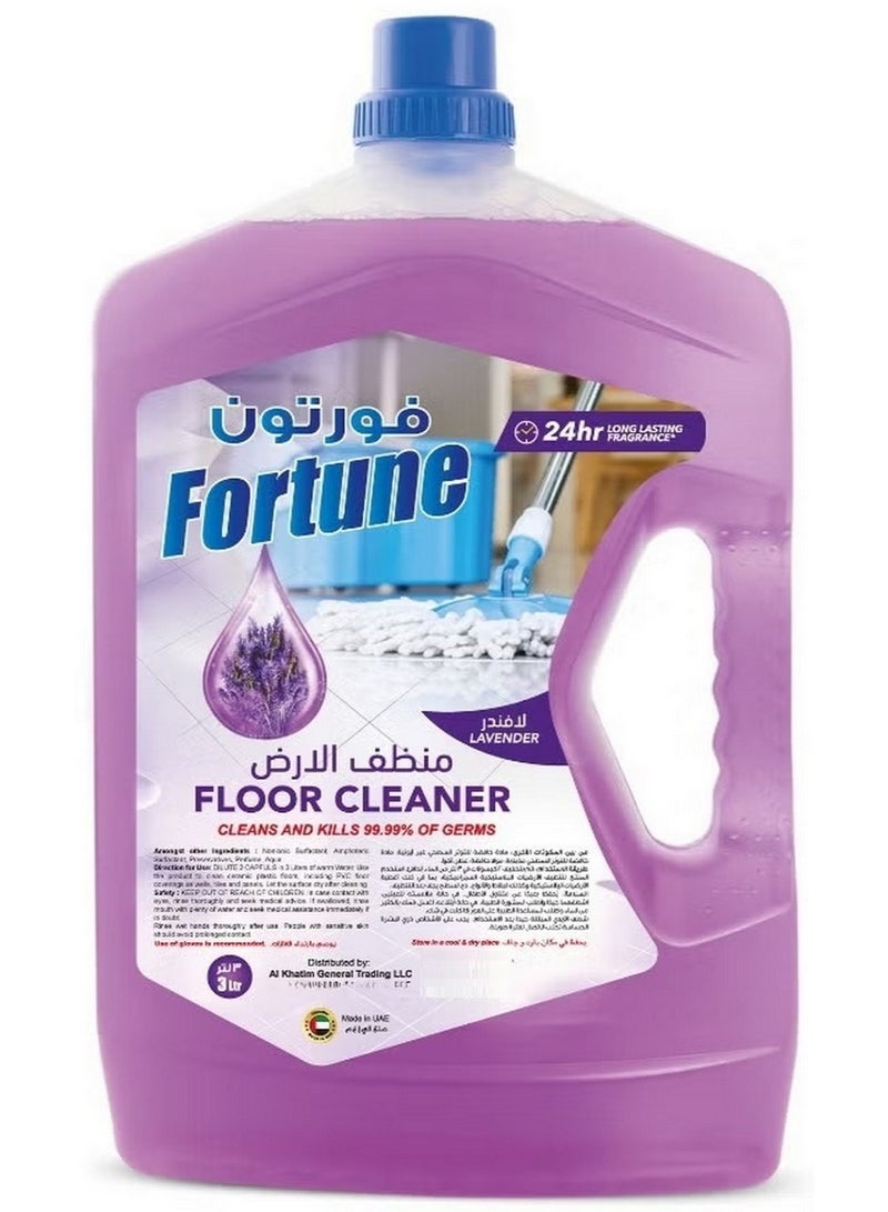Fortune Antibacterial Floor Cleaner Lavender 3L