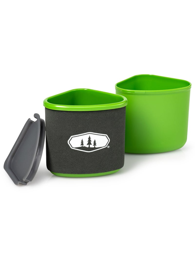GSI Outdoors Nesting Mug & Bowl Green