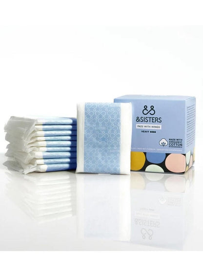 Organic Cotton Heavy Pads with Wings - &SISTERS