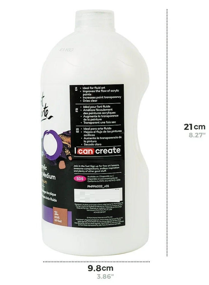 Mont Marte Acrylic Pouring Medium 1L