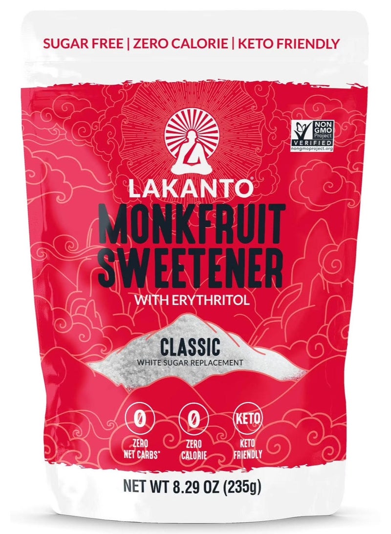 LAKANTO Monkfruit Sweetener Classic White 235 G