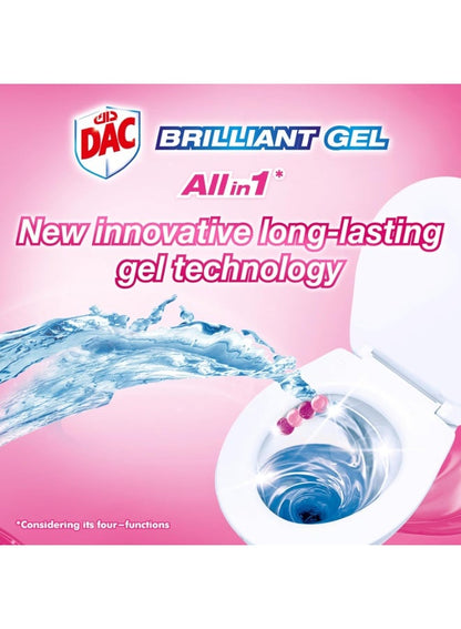 Dac Brilliant Gel Toilet Rim Block Spring Rain