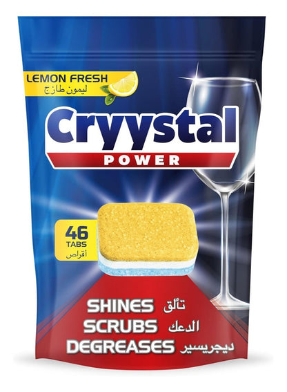 Cryystal Power Dishwasher Tablets Lemon Fresh