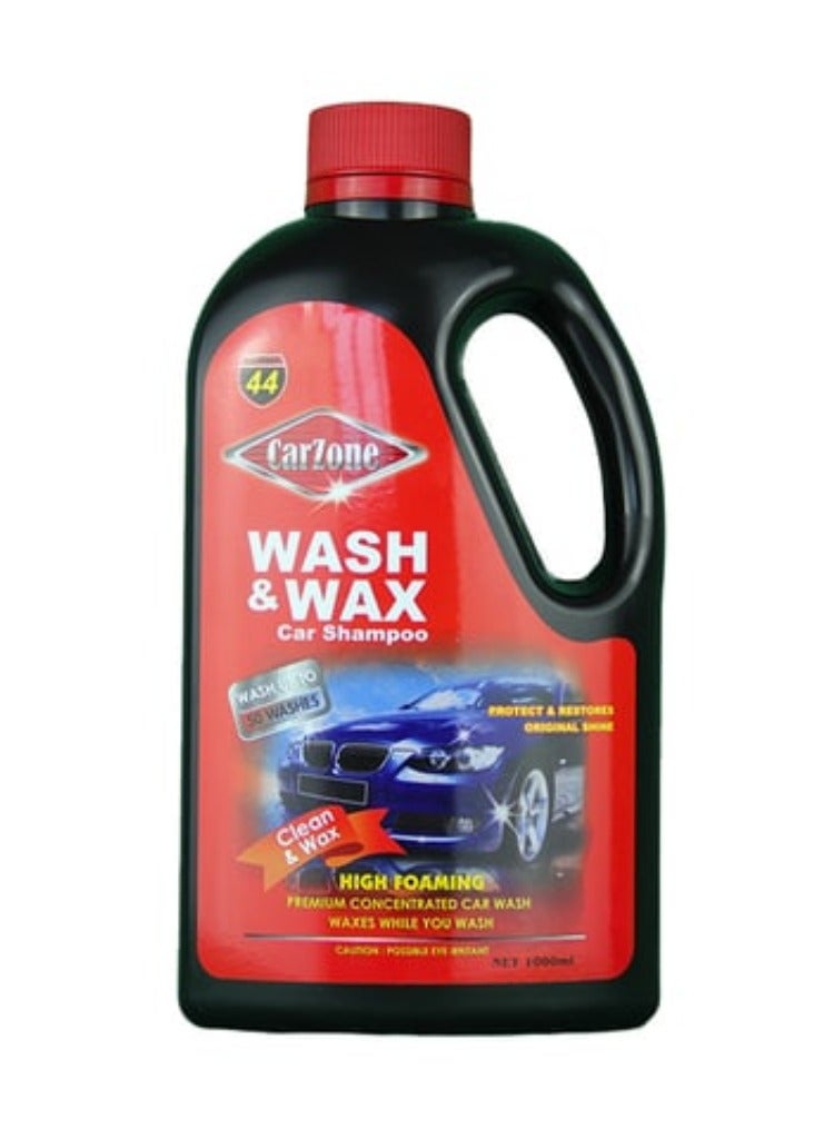 CarZone Wash & Wax Shampoo 1L - Premium Car Care