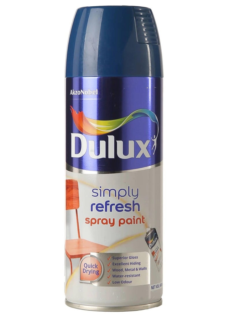 Dulux Simply Refresh Spray Paint 400 ML Gloss Dark Blue