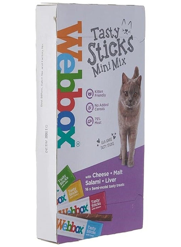 Webbox Tasty Sticks Mini Mix With Cheese - 30g