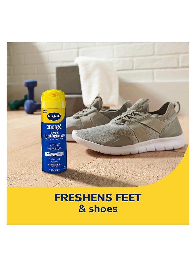 Dr. Scholl's Odor-X Ultra Foot Spray Powder