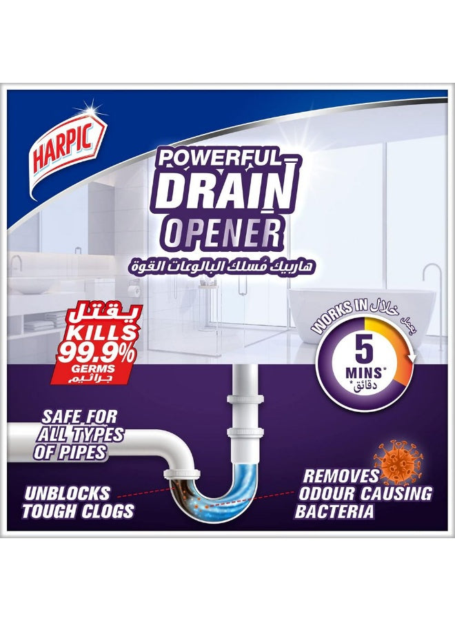 clogs caused, drain opener, drain opener gel, drains clean, floor drains, food residue, gel formula, grease soap, hair grease, harpic, opener gel, reach deep, soap scum, thick gel, tough clogs