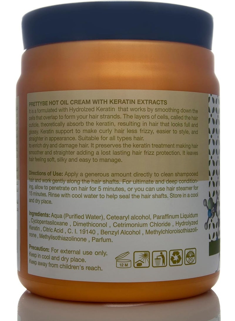 Pretty Be Hot Oil Hair Cream with Keratin Extracts