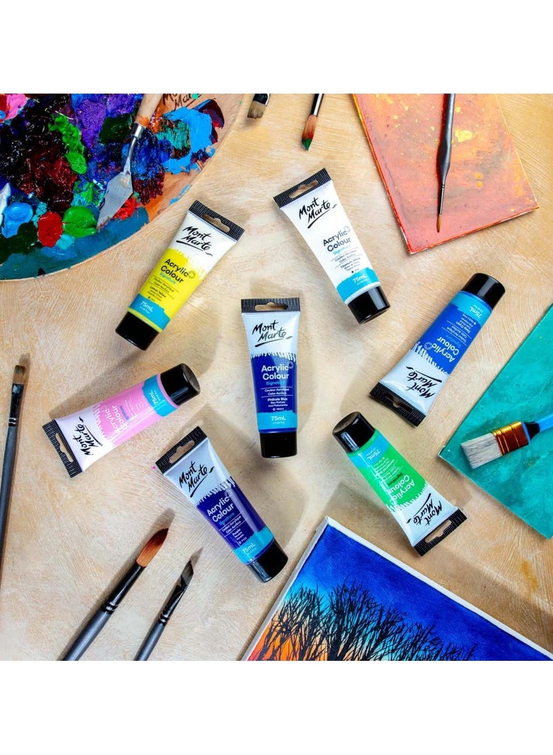 Mont Marte Acrylic Paint 75ML Tube Phthalo Blue