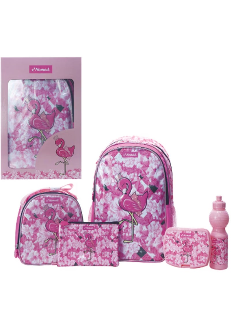 NOMAD Flamingo 5-in-1 Backpack Set for Kids