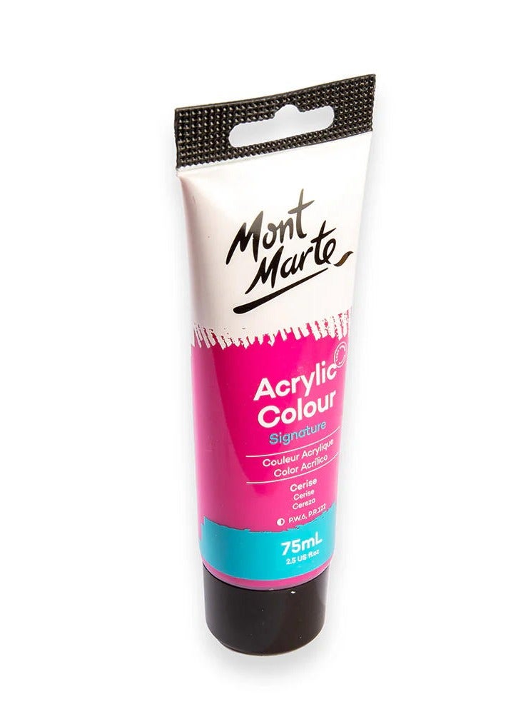 Mont Marte Cerise Acrylic Paint 75ML Tube