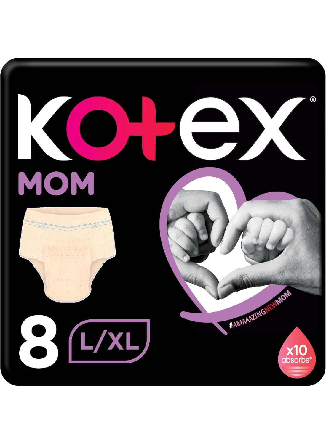 birth disposable, disposable underwear, extra large, extra large extra, extra protection, kotex, large extra, large extra large, mom post, mom post birth, panties large, panties large extra, post birth, protection comfort, underwear panties