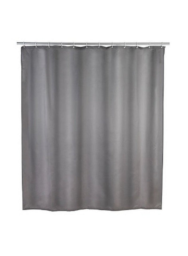 Wenko Shower Curtain 180 x 200 cm Grey Anti Mould