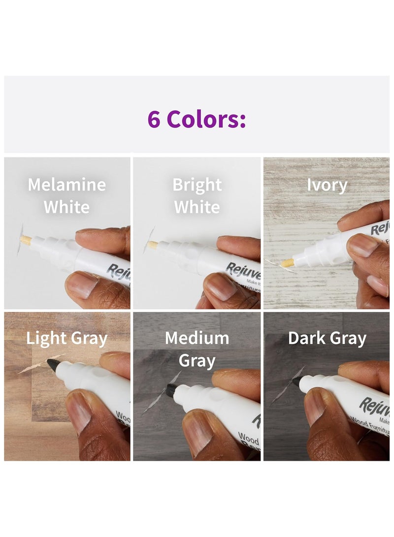 Rejuvenate Wood Repair Markers for White & Gray Furniture