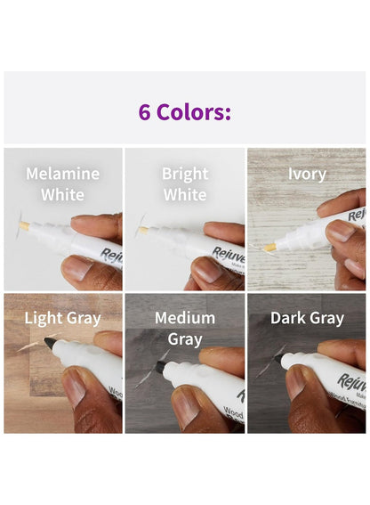 Rejuvenate Wood Repair Markers for White & Gray Furniture