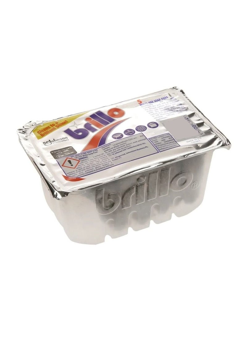 Brillo Multi-Use Soap Pad Pack - 5 Pcs