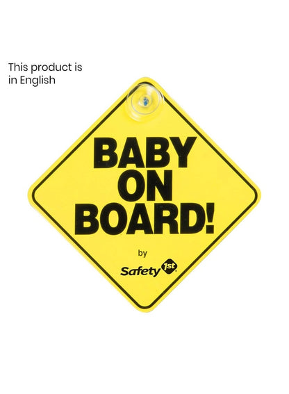 Safety 1st Baby On Board Sign - Premium Car Safety