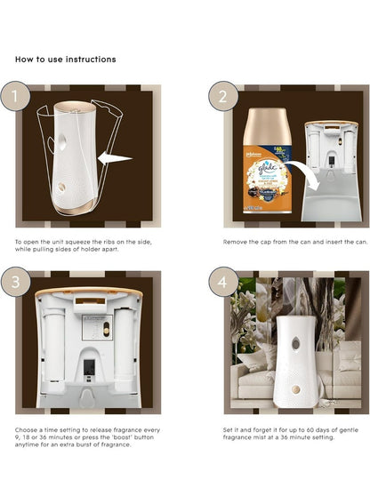Glade Automatic Refill Air Freshener Amber & Oud