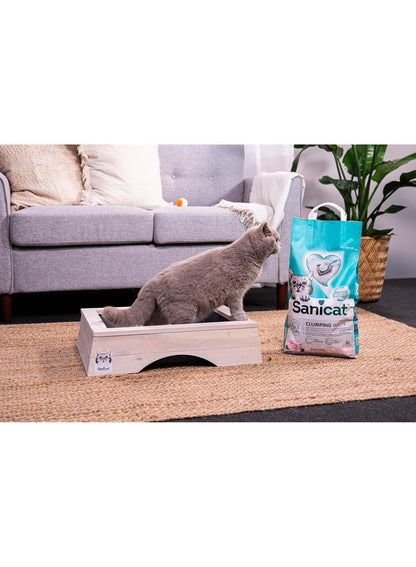 Sanicat White Clumping Cat Litter 8L Rose Petal Scent