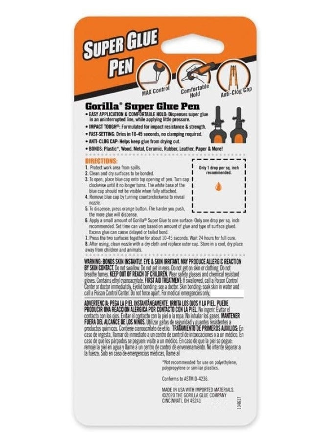 Gorilla Super Glue Pen 5.5g - Premium Adhesive