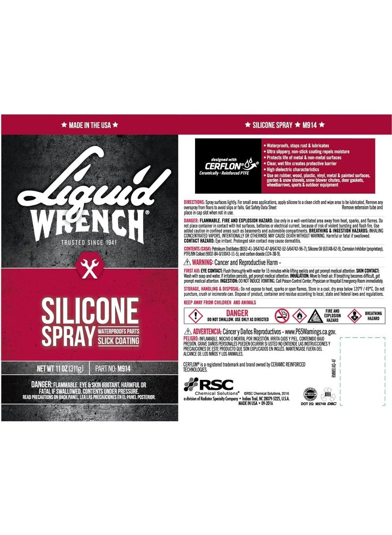 Liquid Wrench Silicone Spray Lubricant 311G