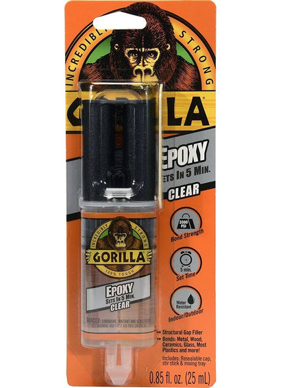Gorilla Epoxy Syringe Clear 25 ML