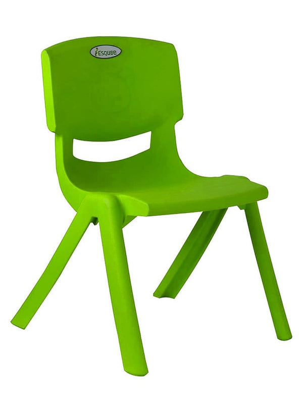 ESQUBE Kids Plastic School Study Chair - Green