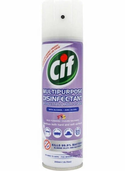 Cif Multipurpose Disinfectant Spray Wild Flowers 200ml